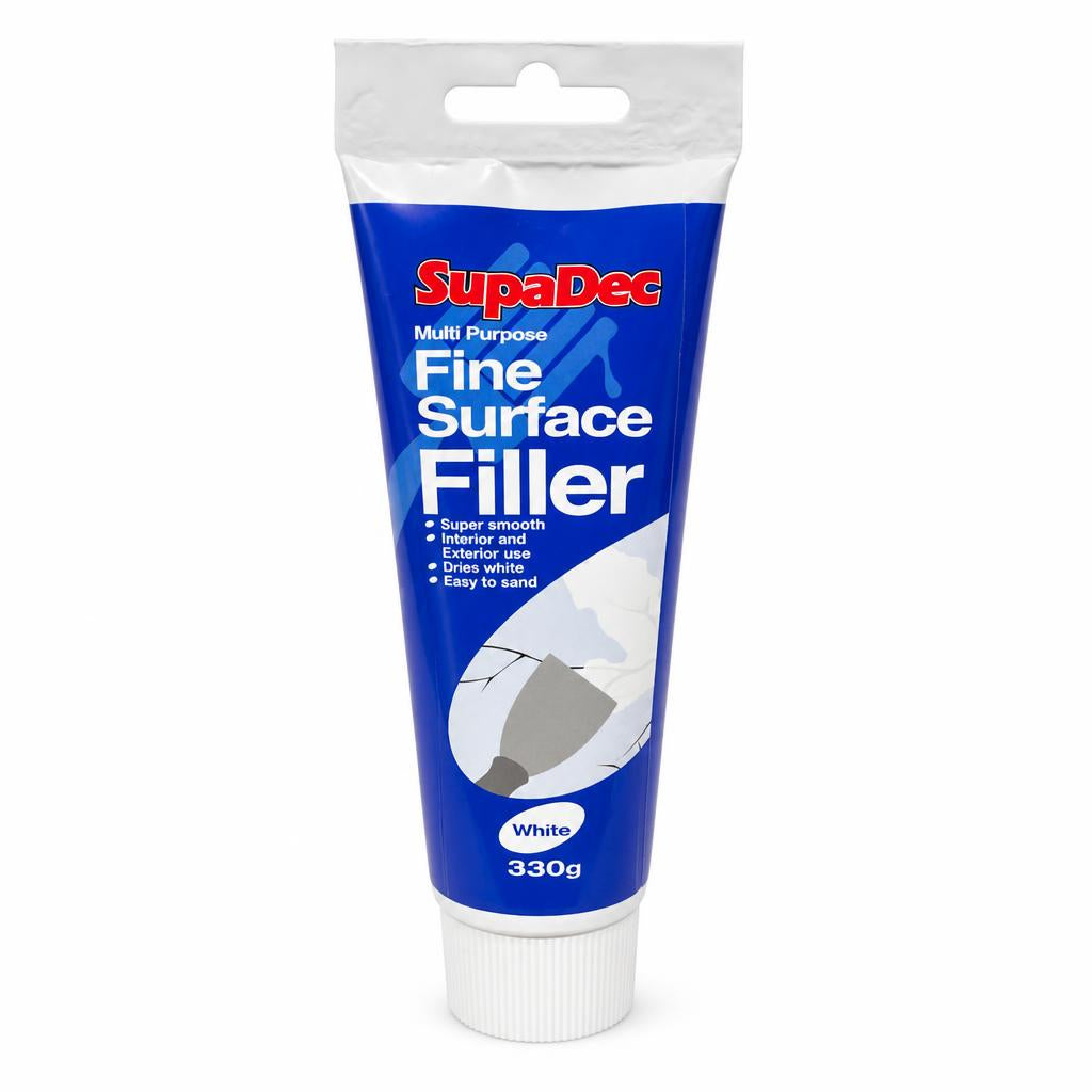 Front view of SupaDec Fine Surface Filler 330g packaging