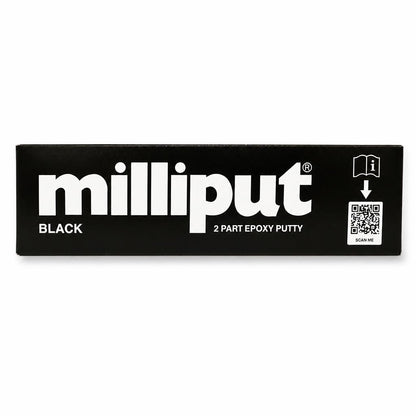 Milliput Black 2-Part Epoxy Putty packaging front view