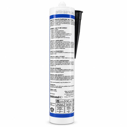Back of SupaDec silicone sealant packaging
