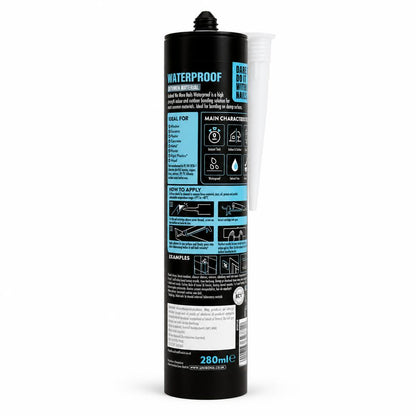 UniBond No More Nails Waterproof Grab Adhesive 280ml Packaging Back
