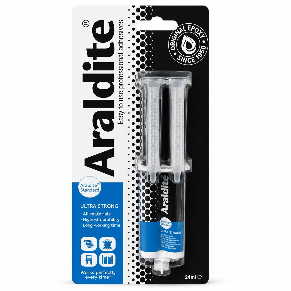 Araldite Ultra Strong epoxy adhesive packaging front view