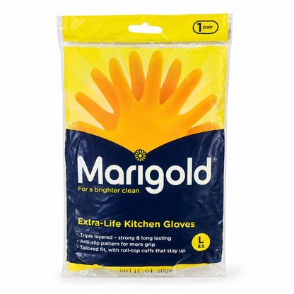 Marigold Extra-Life Kitchen Gloves packaging front
