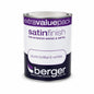 Front view of Berger Satin Finish Paint can
