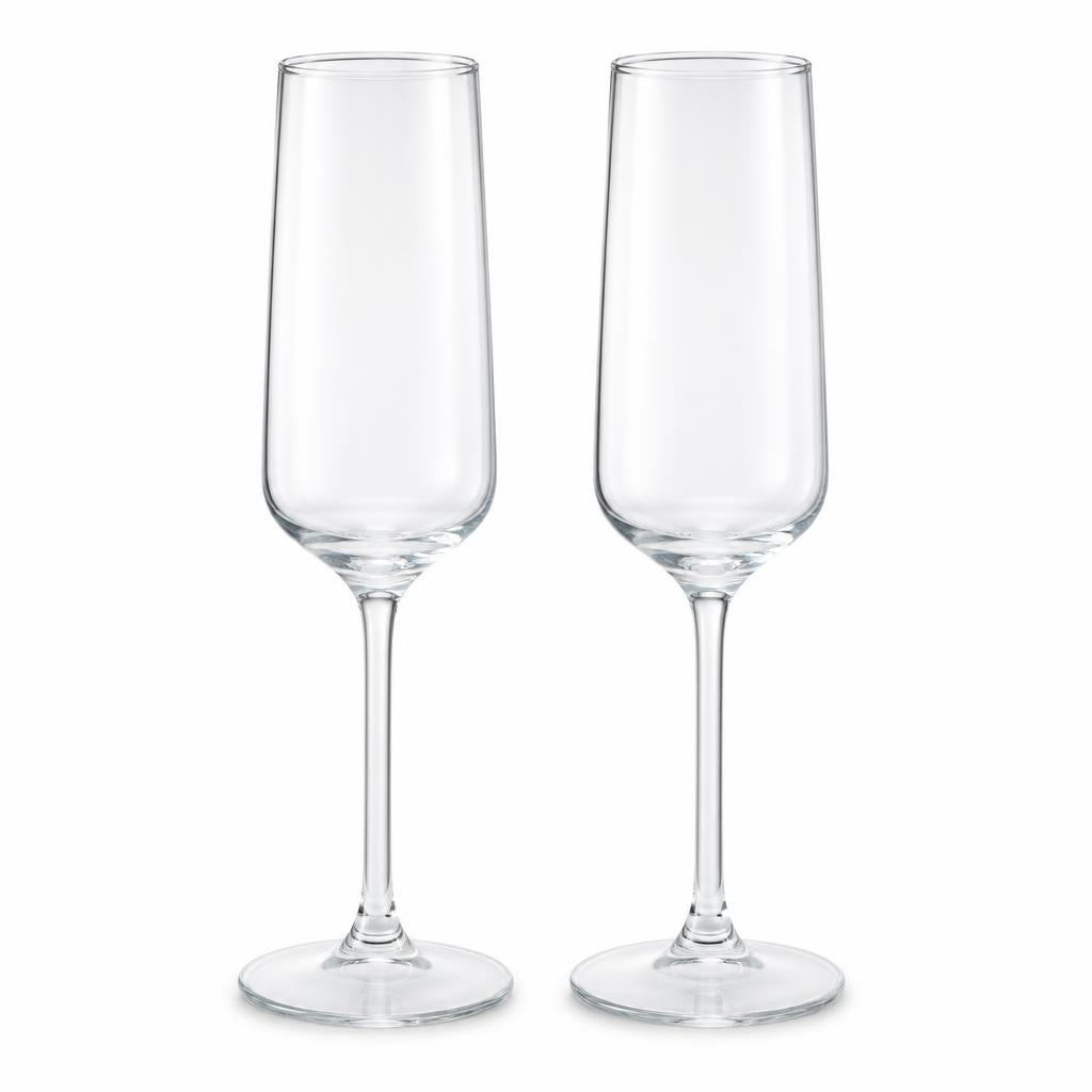 Two Pasabahce Allegra Stemware Glasses