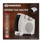 Daewoo 2000W fan heater with instant heat and two settings