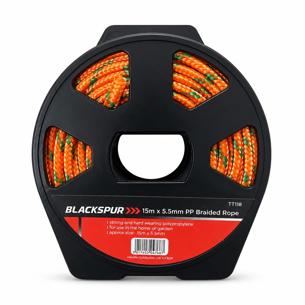 Blackspur 15m PP Braided Rope packaging