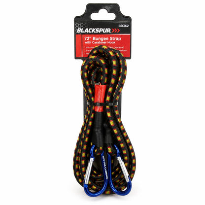 Blackspur 72-inch Bungee Strap with Carabiner Hook