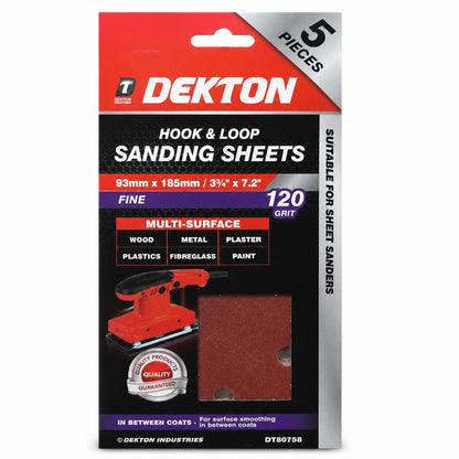 Dekton Hook & Loop Sanding Sheets packaging front