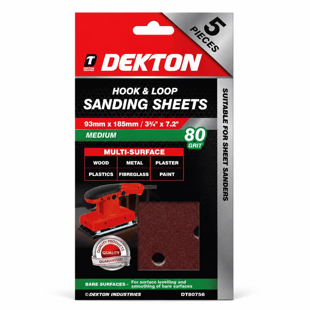 Dekton Hook & Loop Sanding Sheets packaging front