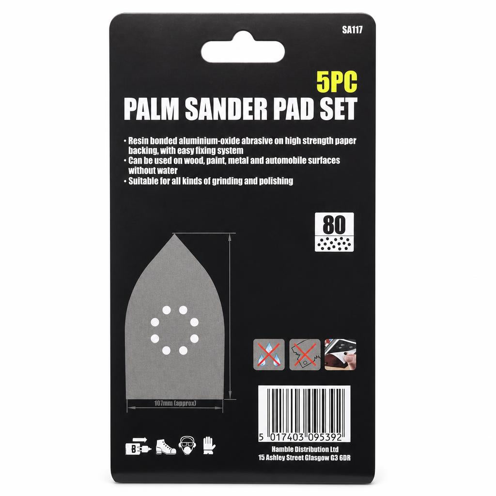 Pro User Palm Sander Pad Set packaging back view