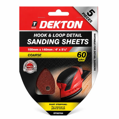 Dekton Hook & Loop Detail Sanding Sheets package front view