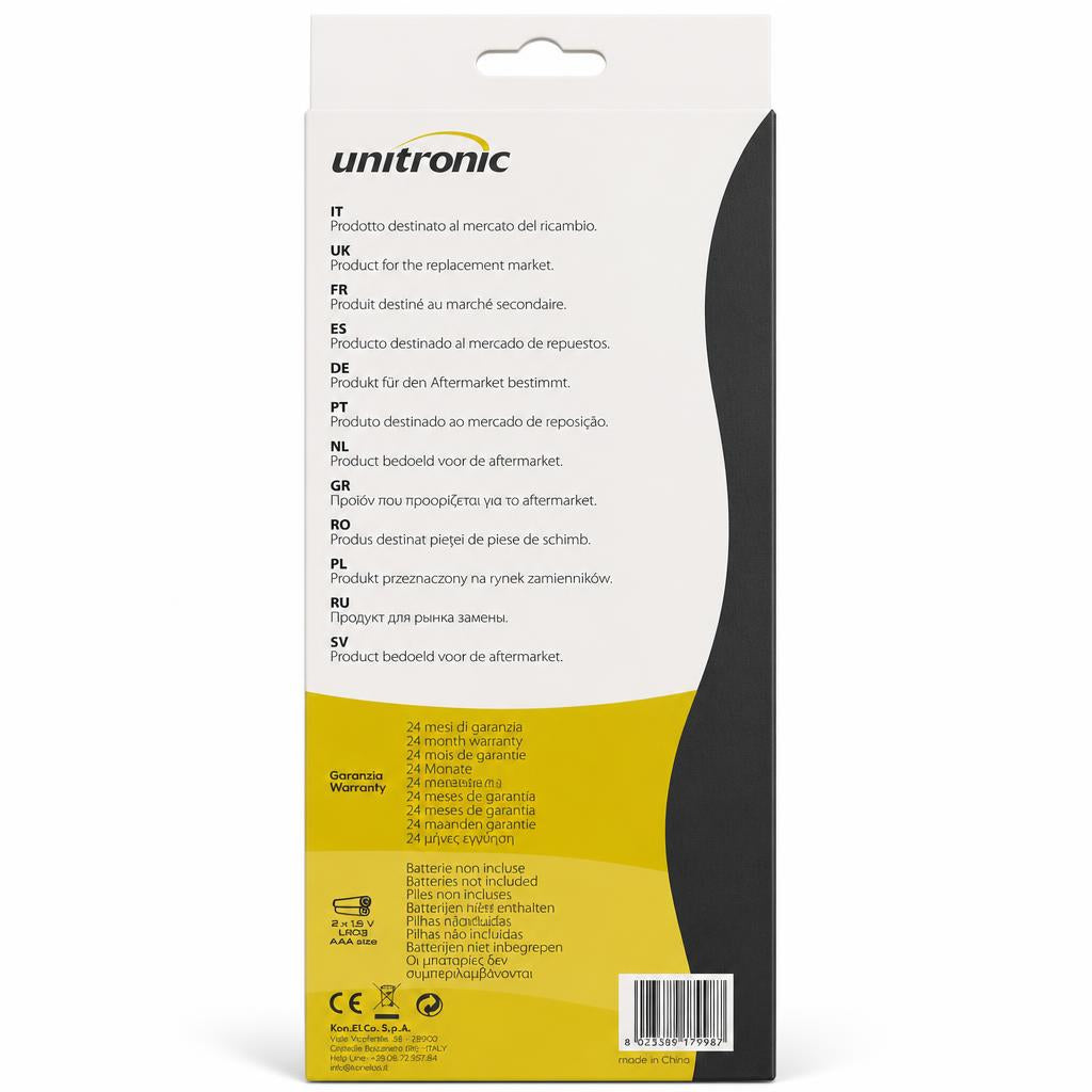 Unitronic Remote Control packaging back view