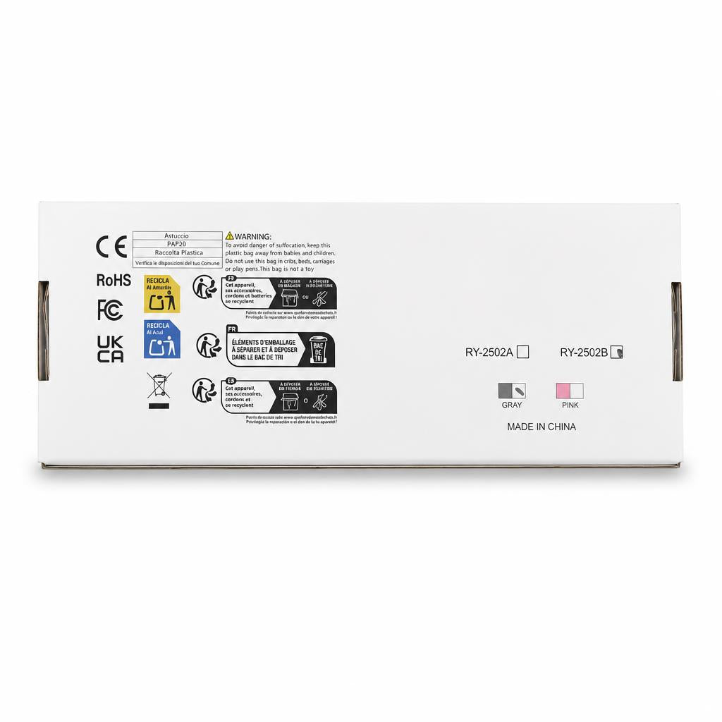SHIFENG Multi-Functional Hair Straightener Packaging Back
