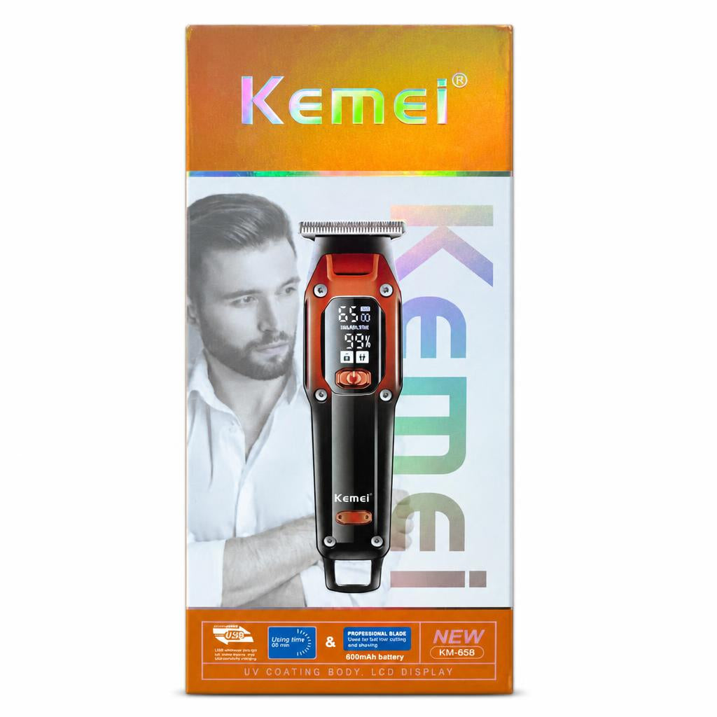 Kemei Professional Hair Clipper KM-658 boxed front