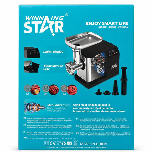 Winning Star 450W Meat Grinder ST-5540 packaging back