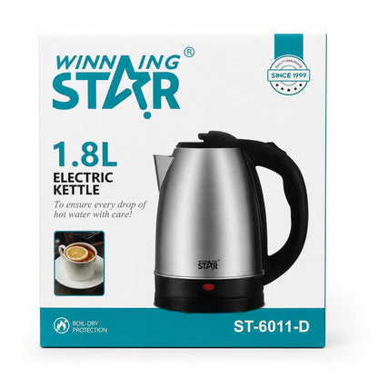 Winning Star 1.8L Electric Kettle packaging front