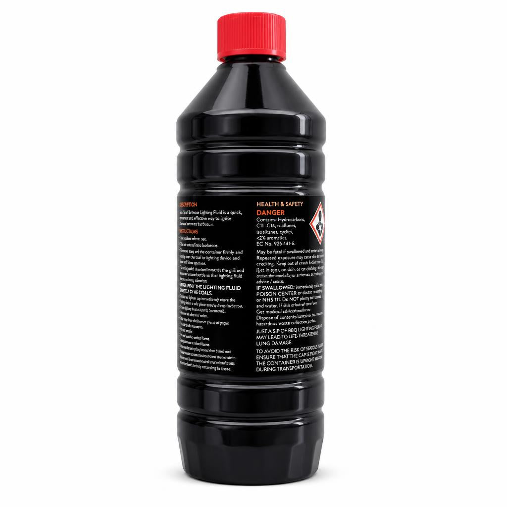 Bartoline BBQ Lighting Fluid back packaging