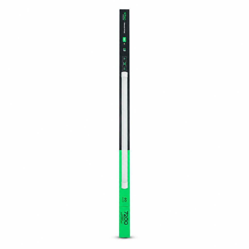 Full length view of V-TAC prismatic fitting packaging