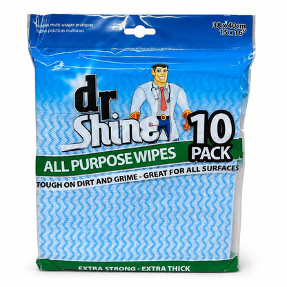 Dr Shine All Purpose Wipes 10 Pack