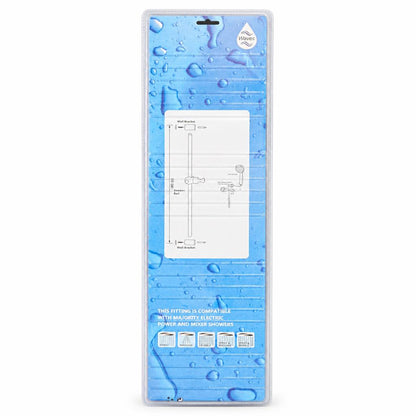 Back of Waves shower head kit packaging