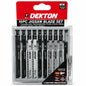 Dekton 10-piece jigsaw blade set packaging