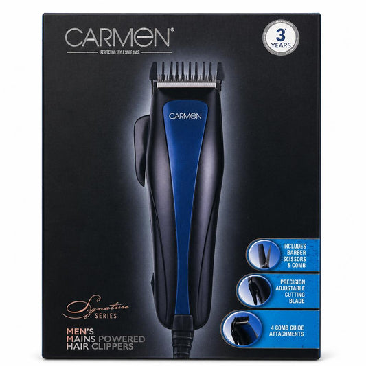 Carmen Men's Mains Powered Hair Clippers packaging front