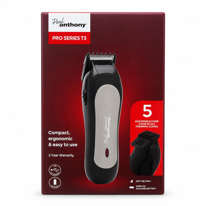 Paul Anthony Pro Series T3 Hair Clipper packaging front