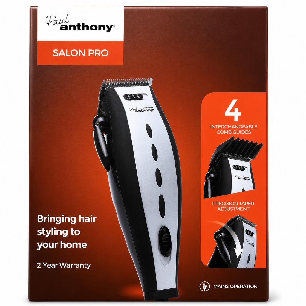 Paul Anthony Salon Pro Hair Clipper front packaging