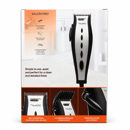 Paul Anthony Salon Pro Hair Clipper back packaging