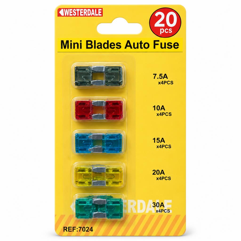 Westerdale Mini Blades Auto Fuse set packaging front