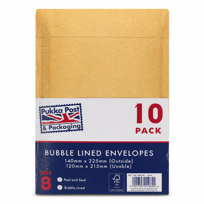 Pukka Post Bubble Lined Envelopes 10 Pack