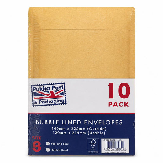 Pukka Post Bubble Lined Envelopes 10 Pack