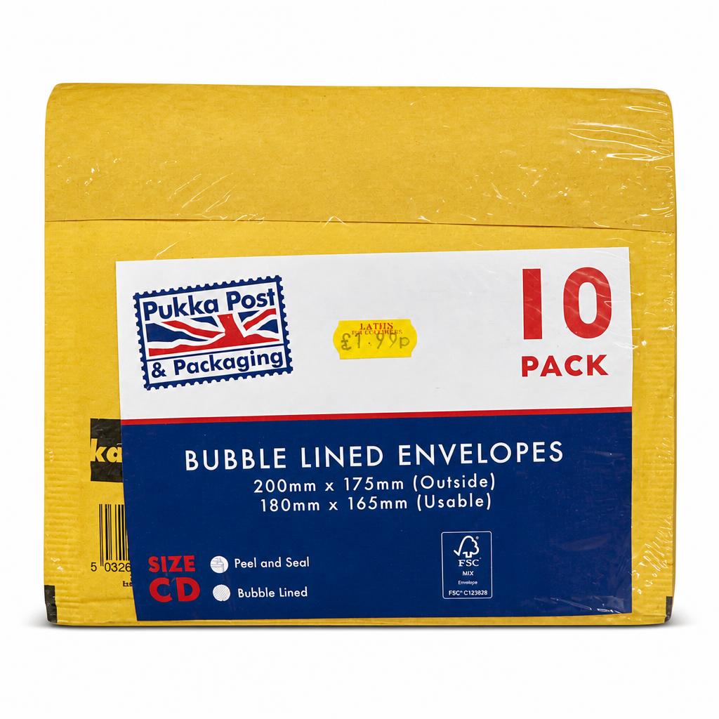 Pukka Post Bubble Lined Envelopes packaging
