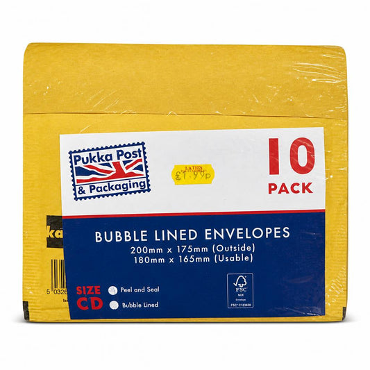 Pukka Post Bubble Lined Envelopes packaging