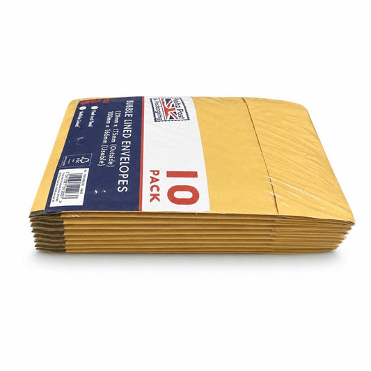 Side view of Pukka Post Bubble Lined Envelopes package