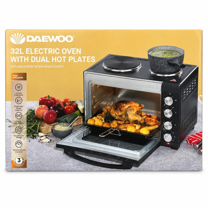 Daewoo 32L Electric Oven packaging front