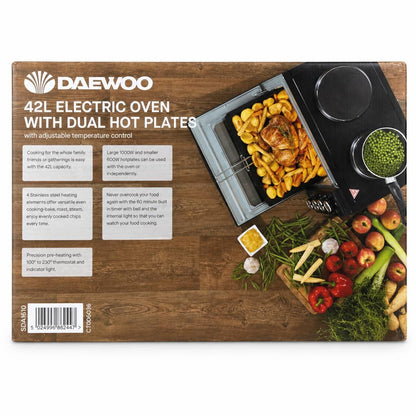 Daewoo 42L Electric Oven packaging back