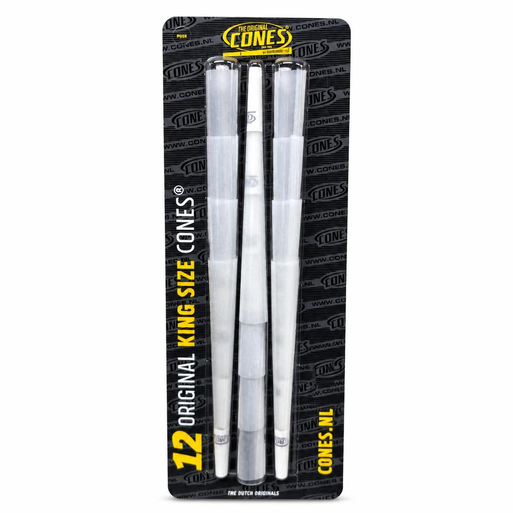 Cones Original King Size Cones 12 Pack Front Packaging