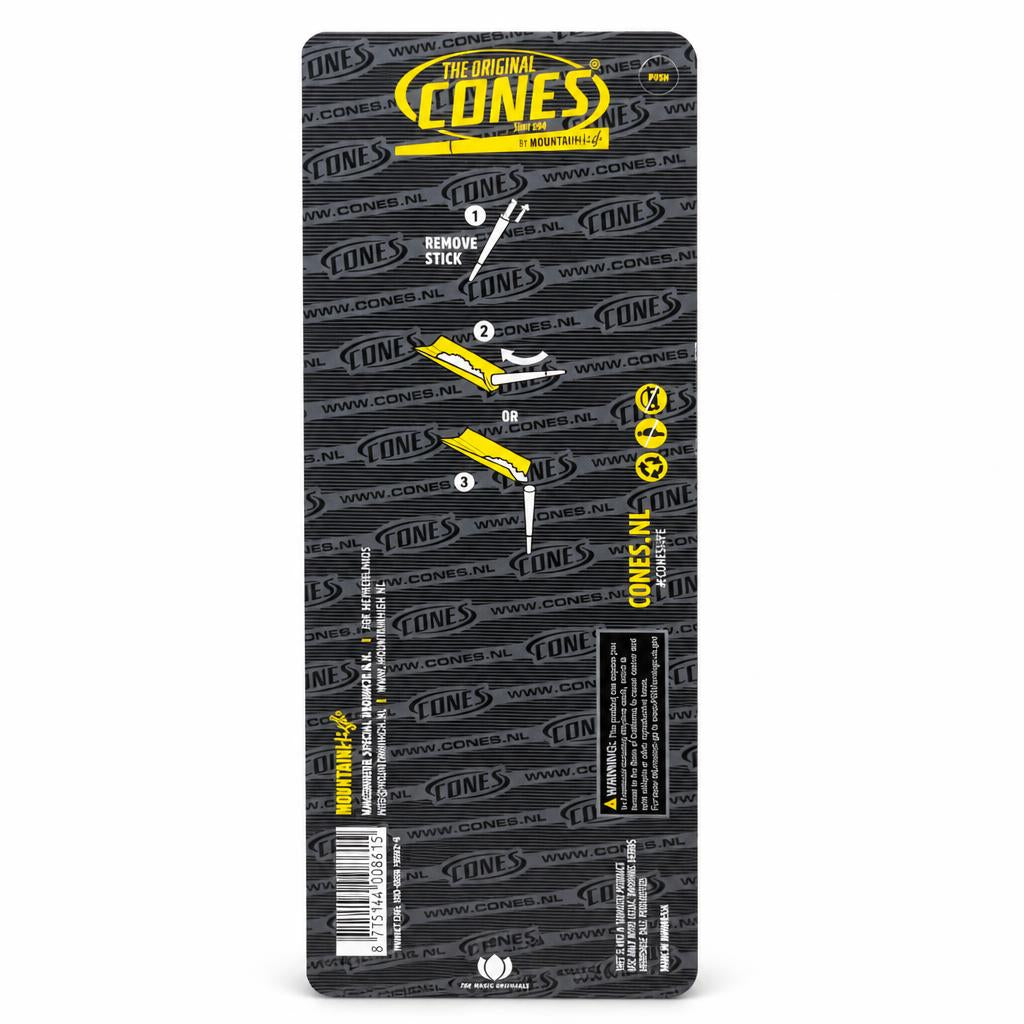 Cones Original King Size Cones 12 Pack Instructions Back