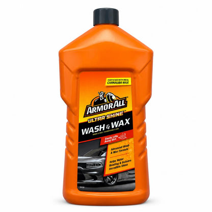 Front of Armor All Ultra Shine Wash & Wax 1 Litre bottle