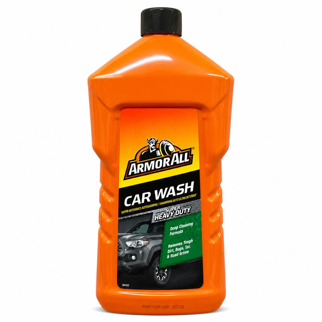 Front view of Armor All Car Wash Super Heavy Duty bottle