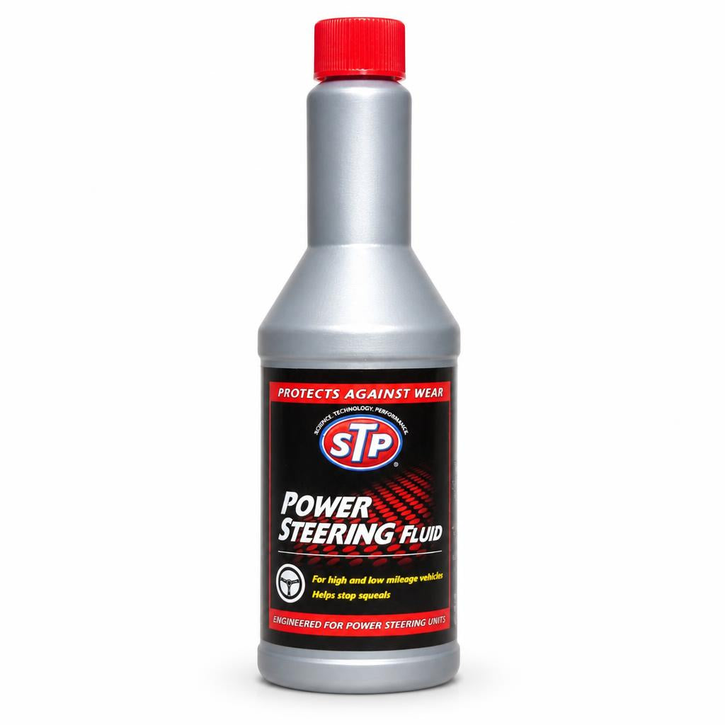 STP Power Steering Fluid Bottle Front