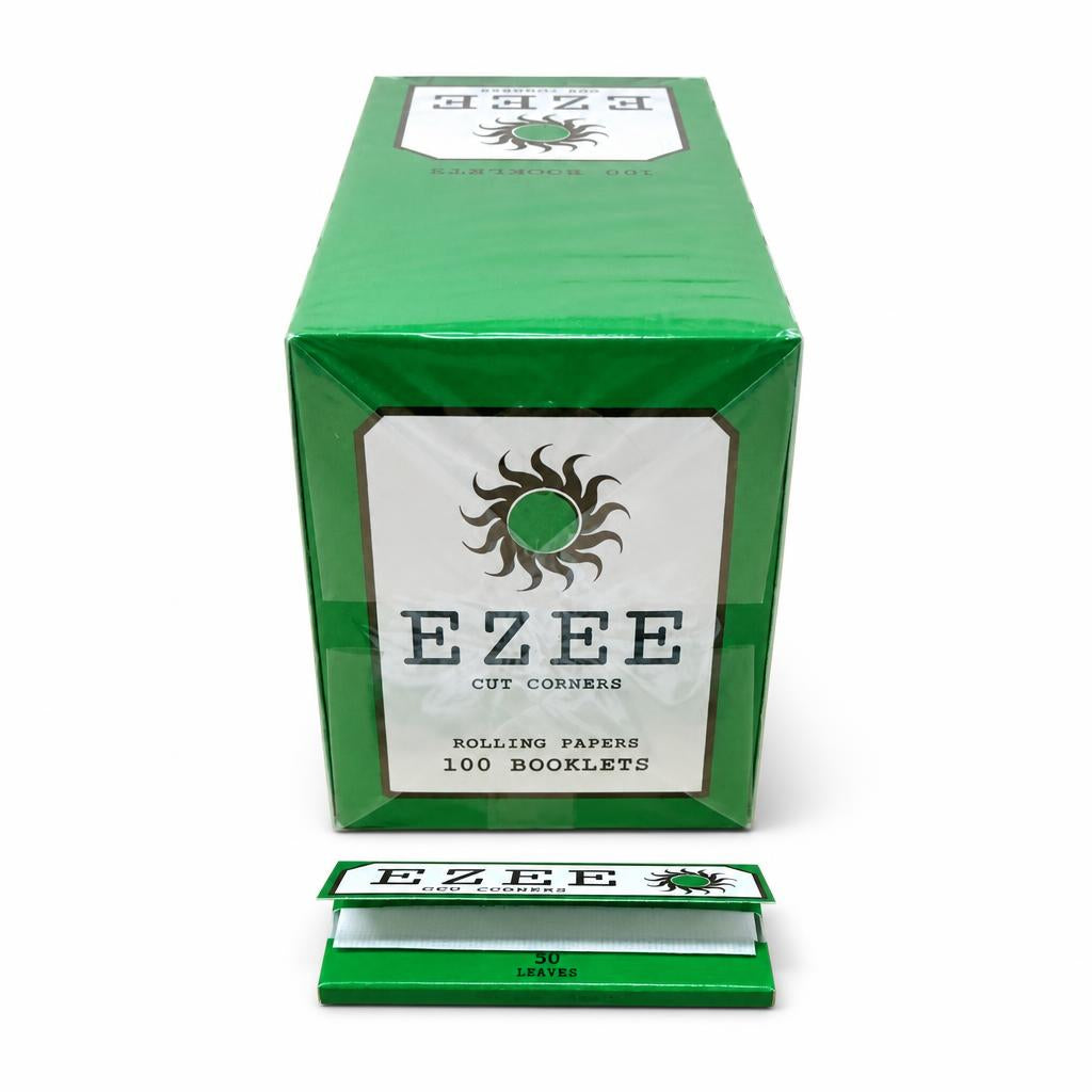 Ezee Cut Corners Rolling Papers with booklet open.