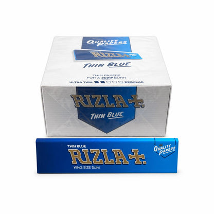 Rizla Thin Blue King Size Slim Papers Packaging