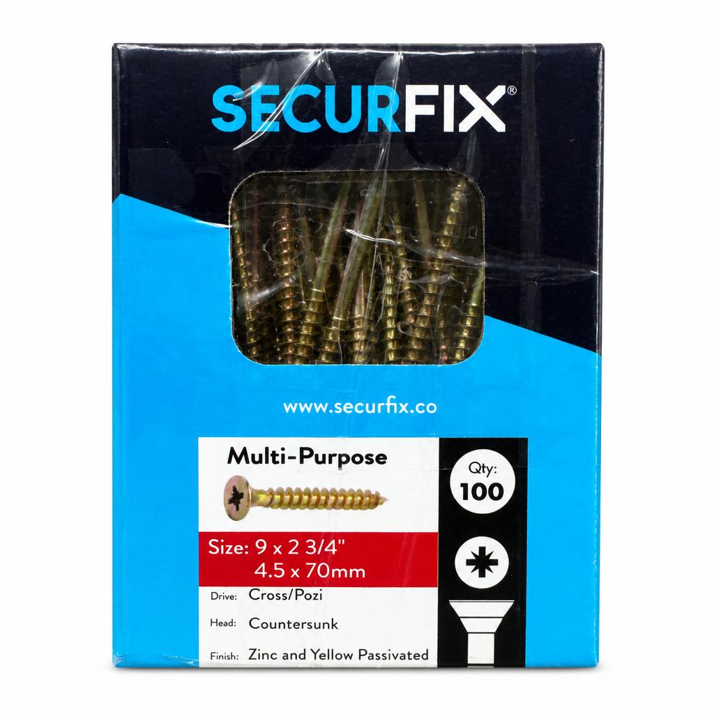 Securfix Multi-Purpose Screws packaging front view
