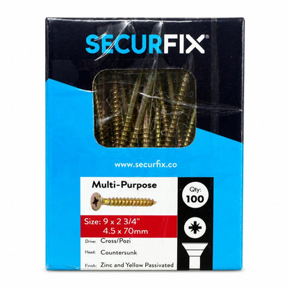 Securfix Multi-Purpose Screws packaging front view