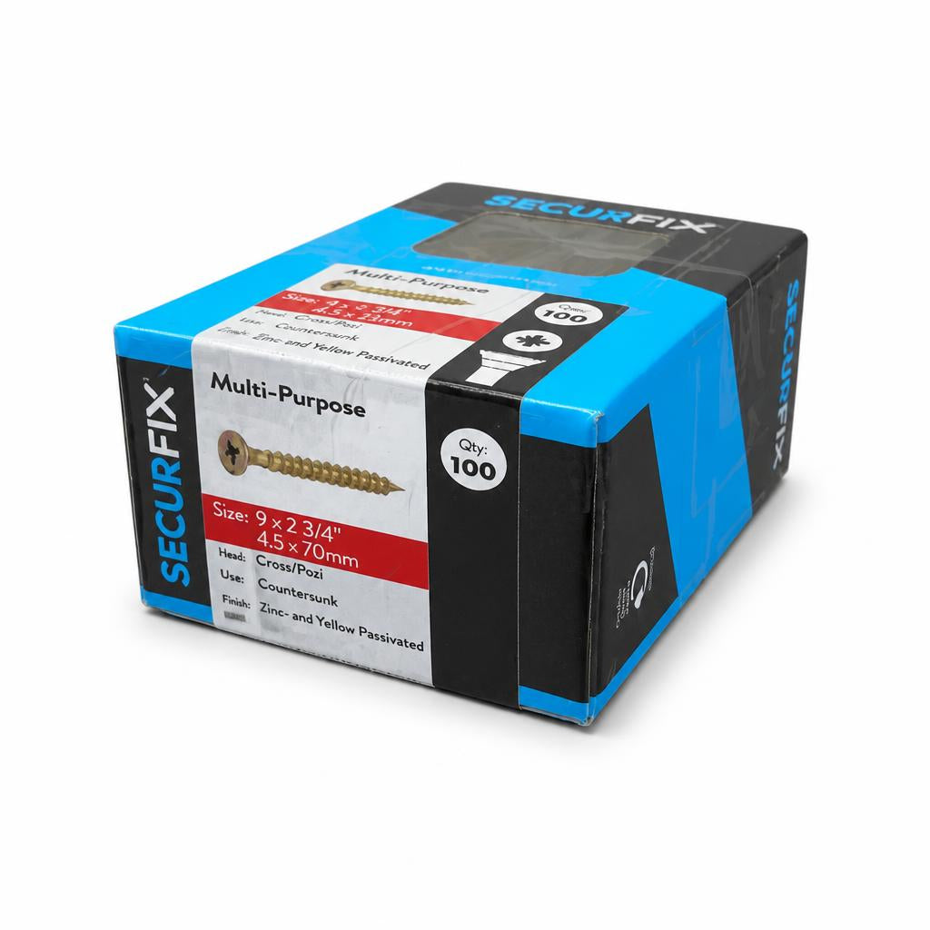 Securfix Multi-Purpose Screws packaging side view