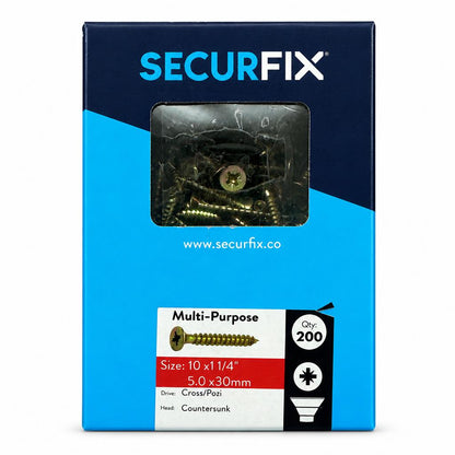 SecurFix Multi-Purpose Screws Packaging Front