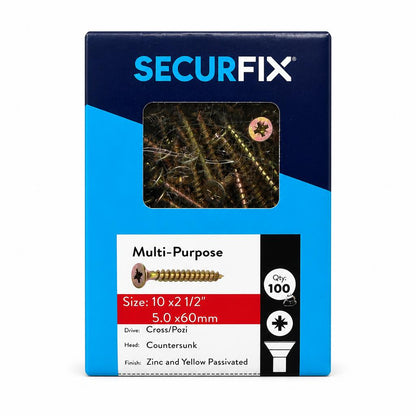 Securfix Multi-Purpose Screws packaging front view
