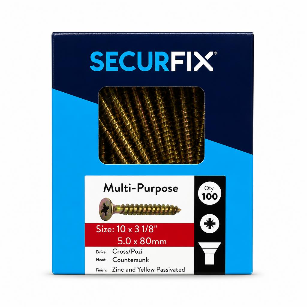 Securfix Multi-Purpose Screws packaging front view